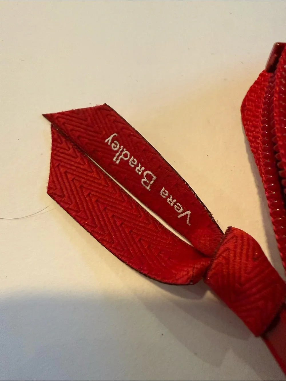 Vera Bradley Quilted Red Wristlet Wallet with Strap